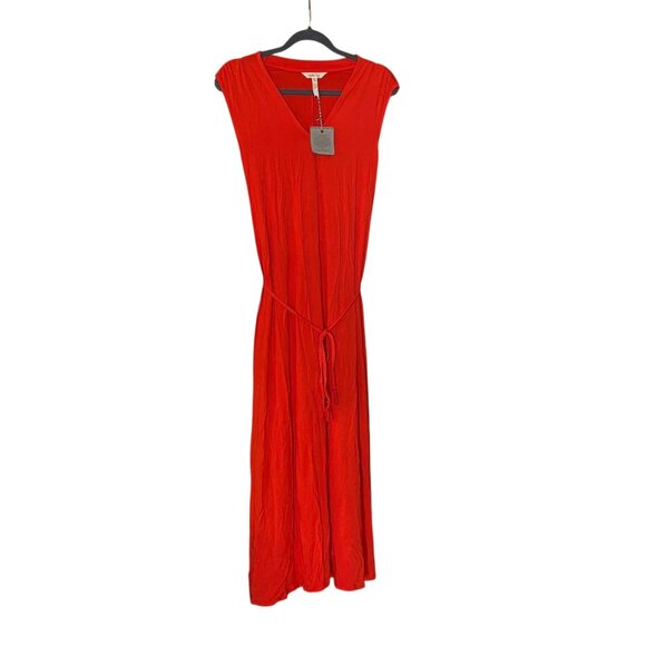 Matilda Jane Dresses & Skirts - NWT Matilda Jane In Daydream The Breeze Maxi Dress Red Tie Waist Size Medium